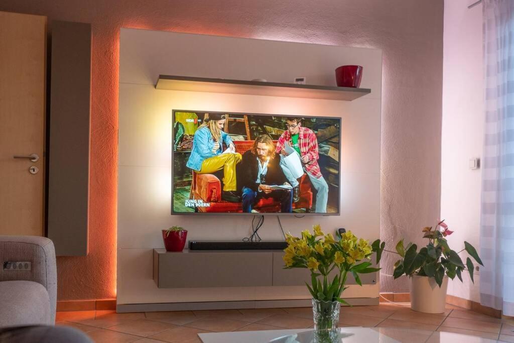 Wohnung Mit Talblick, Ladestation E-Auto Siegen Kültér fotó