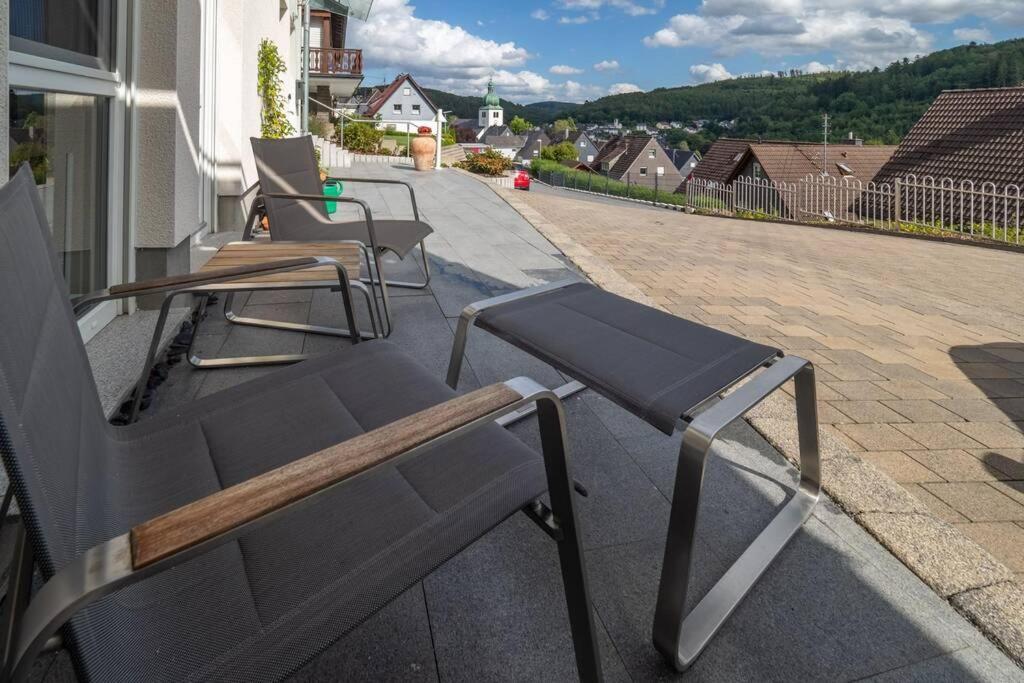 Wohnung Mit Talblick, Ladestation E-Auto Siegen Kültér fotó