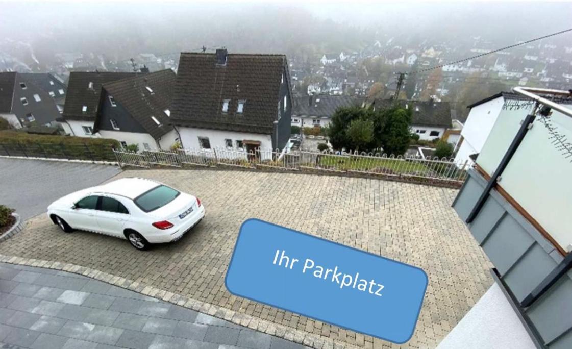 Wohnung Mit Talblick, Ladestation E-Auto Siegen Kültér fotó